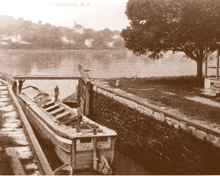 Outlet Lock at Lambertville, c.1900
