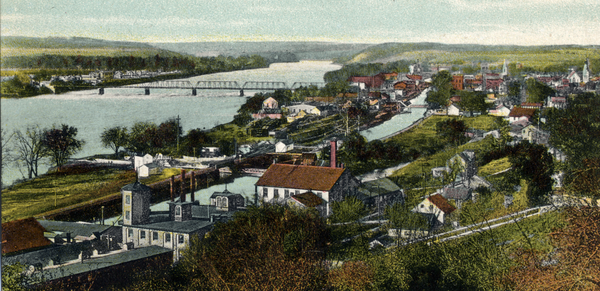 Bird's Eye View of Lambertville; Postcard, c1910; DRCSP; PKayne Collection Bird's Eye View of Lambertville; Postcard, c1910; DRCSP; PKayne Collection
