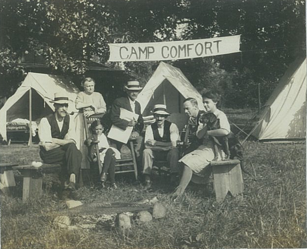 Camp Comfort; Bulls Island, c1916, Ed Irons Collection